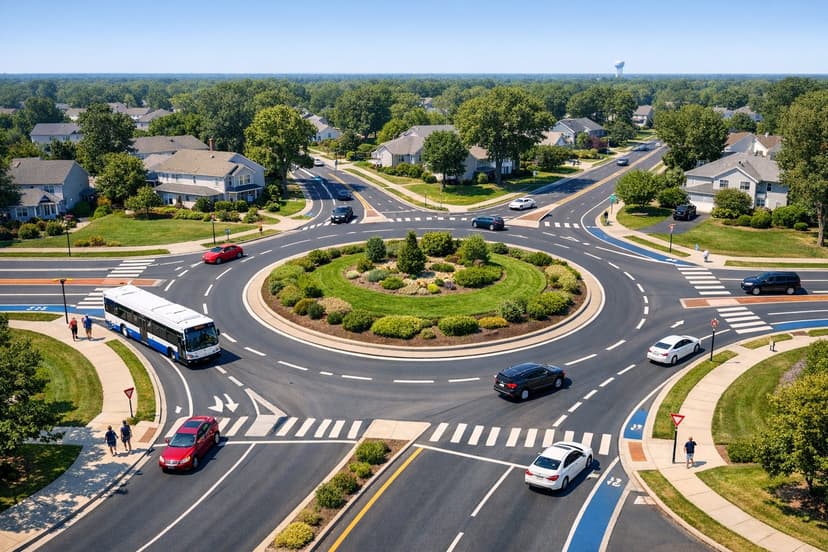 Reducing Traffic Violence with Roundabouts and Safe Tech